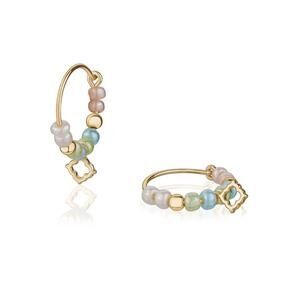 With Love Darling, Community Hoop Beaded Earrings